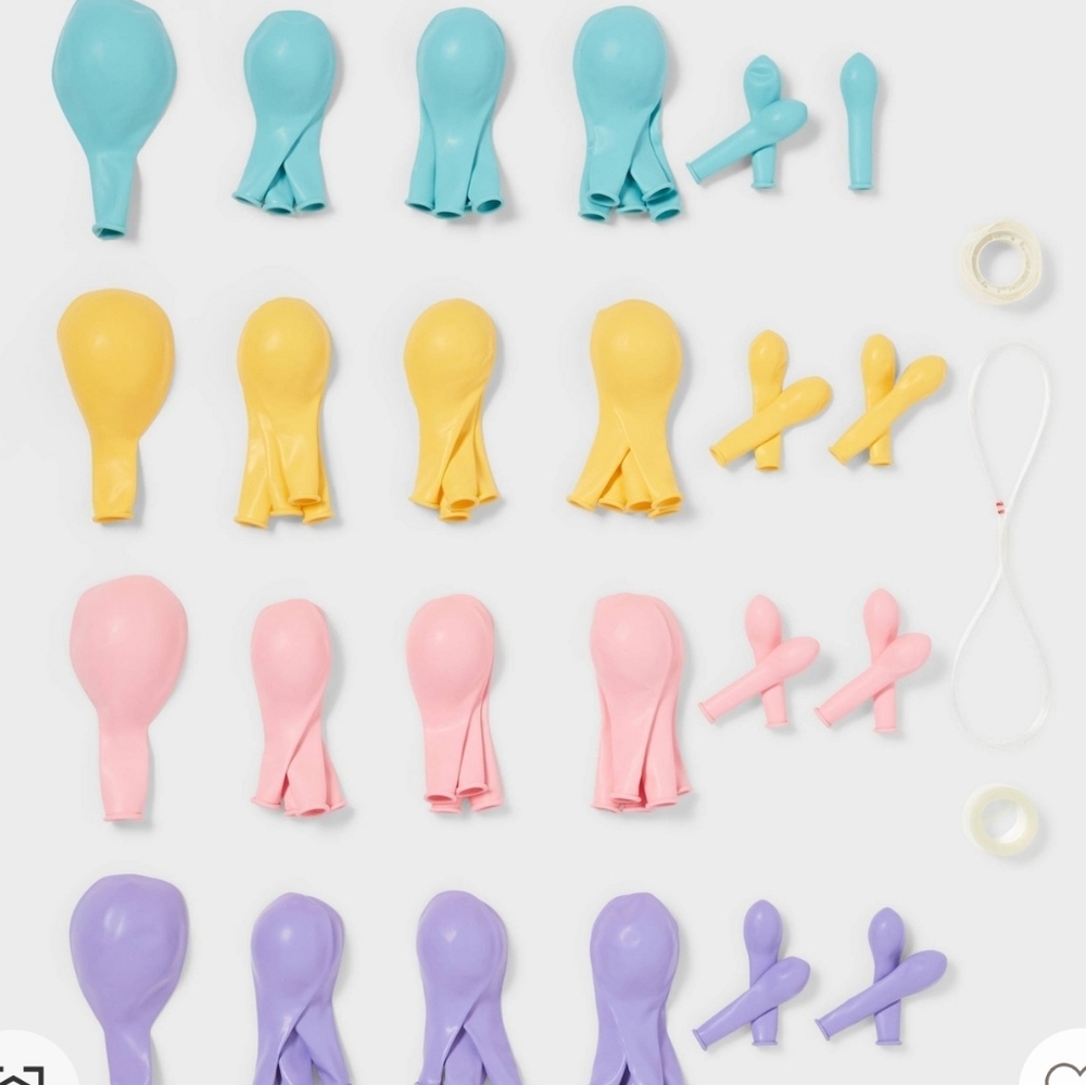 73 Piece Large Balloon Arch Garland Pastels - Spritz™™ - Picture 4 of 6